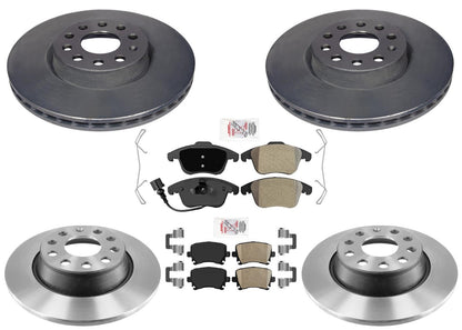 Performance Disc Brake Rotors Brake Pads For Volkswagen Tiguan Limited 17-18