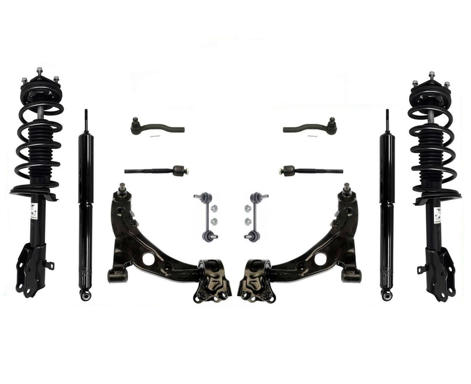 Coil Spring Shocks Lower Control Arm Ball Joint Tie Rods Links Mazda CX-7 07-12 - Photo 1