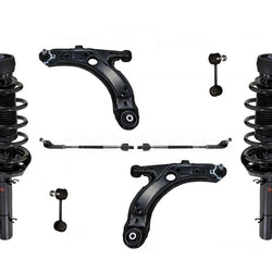 Front Complete Struts Control Arms BJ Tie Rods Links for 98-10 Beetle 10 Pcs