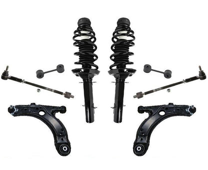 Front Struts Lower Control Arms Tie Rods Sway Bar Links Beetle Cabriolet 03-05