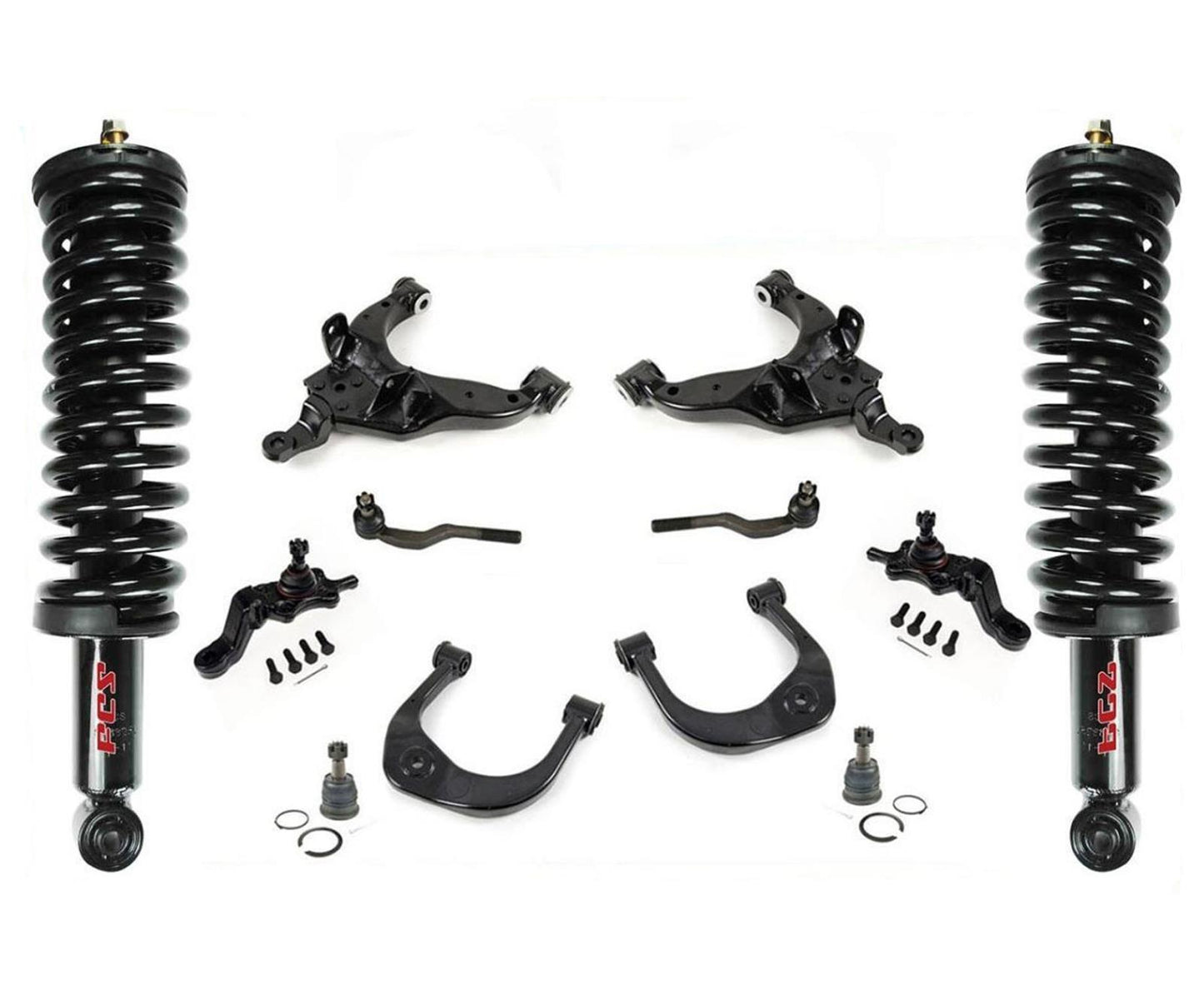 For 1995-2004 4x4 Toyota Tacoma Front Coil Spring Struts Control Arm Ball Joints