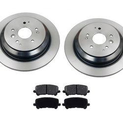 New REAR Disc Brake Rotors & Ceramic Brake Pads 3Pc for Acura MDX 2014-2017