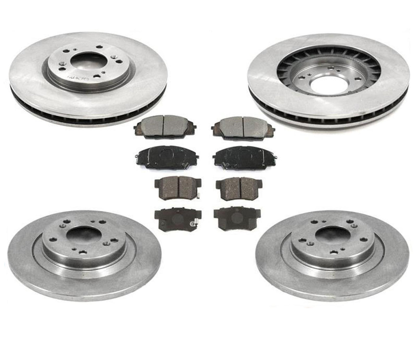 Front & Rear Disc Brake Rotors & Ceramic Pads for Honda S2000 2000 2005 2009