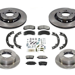 Nuevo Kit de resorte para zapatos de almohadillas de rotores delanteros y traseros para Mitsubishi Outlander 2.4L 05-06