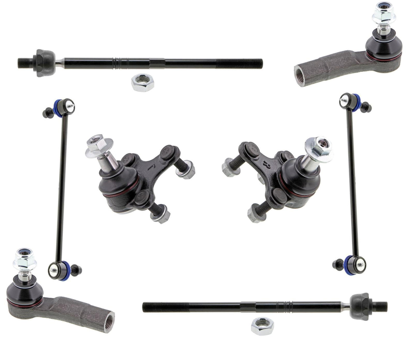 Mevotech Front Tie Rods Ball Joints & Links For Volkswagen Taos 2022 2023