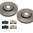 Front Brakes Disc Rotors Ceramic Disc Pads 3pc for Lexus iS350 2009 2010 2011