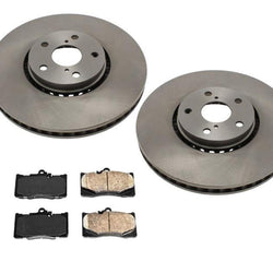 Front Brakes Disc Rotors Ceramic Disc Pads 3pc for Lexus iS350 2009 2010 2011
