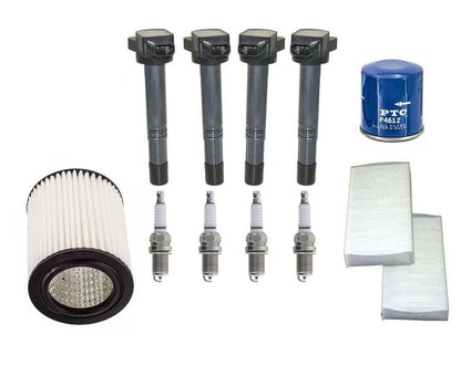 Ignition Coils & Spark Plugs Air Oil Cabin Filters For Honda Civic Si 2.0L 02-03