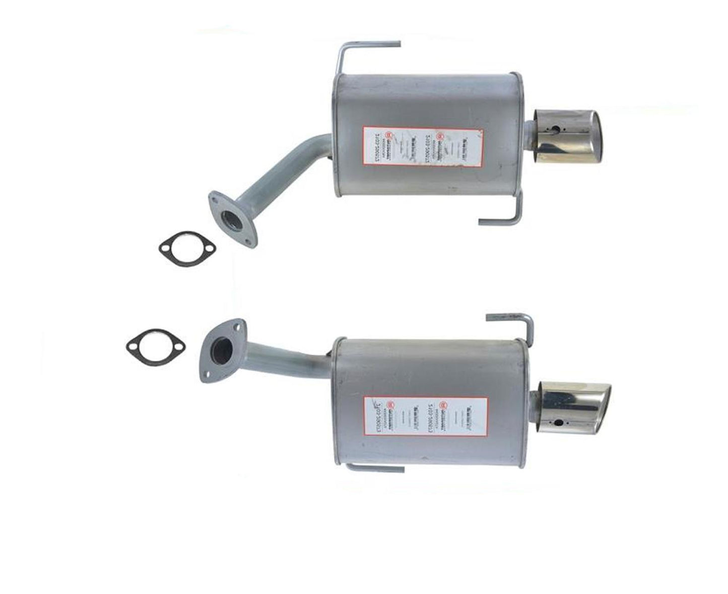 Rear Left & Right Mufflers With Tips fits For 2008-2012 Subaru Tribeca 3.6L H6