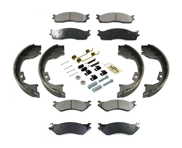 Brake Pads & Parking Brakes Springs For 2006-2008 Ram 1500 Mega Cab 8 lug