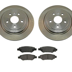 For 2010-2015 Chevrolet Camaro V6 3.6L Rear Brake Rotors & Ceramic Brake Pads