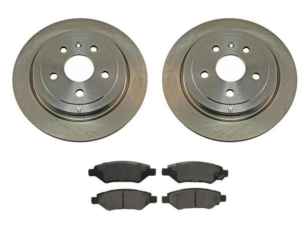 For 2010-2015 Chevrolet Camaro V6 3.6L Rear Brake Rotors & Ceramic Brake Pads