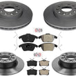 Carbon Performance Disc Brake Rotors Brake Pads For Audi A3 2010-2013 TDi Diesel