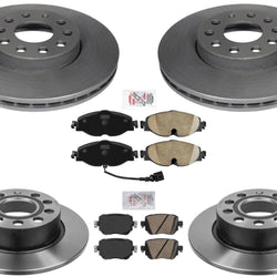 Carbon Performance Disc Brake Rotors Brake Pads For VW Golf 2015 2016 TDi Diesel