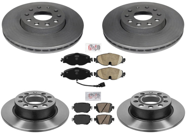 Carbon Performance Disc Brake Rotors Brake Pads For VW Golf 2015 2016 TDi Diesel