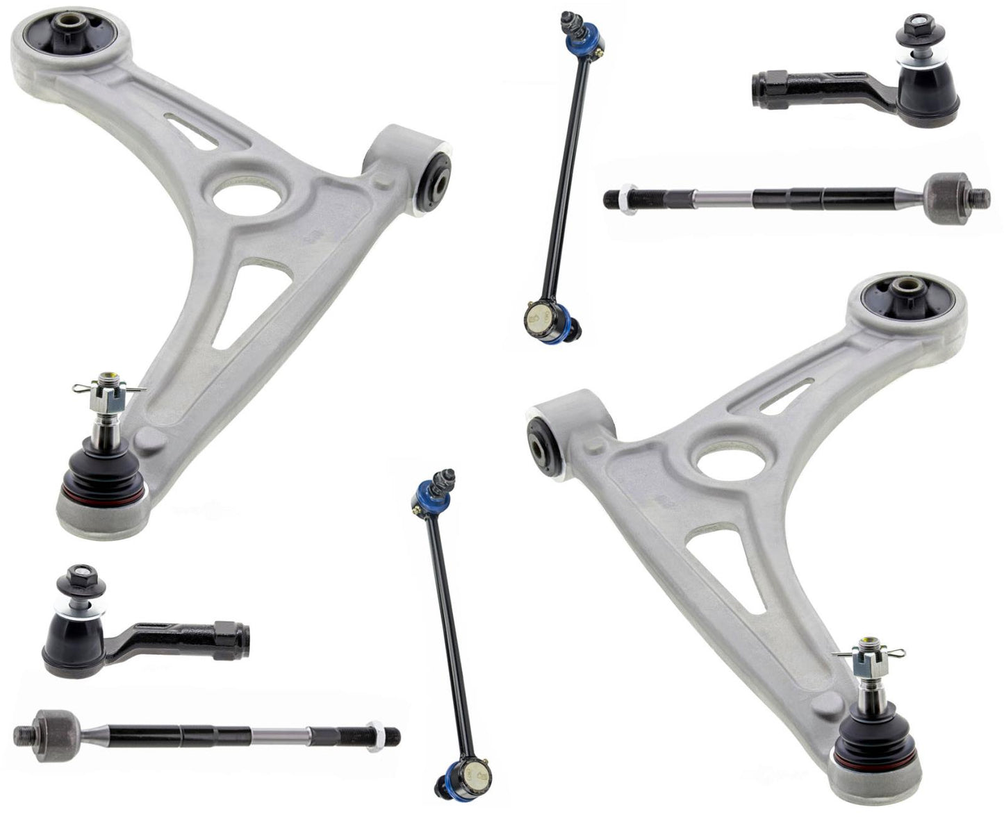 Front Control Arms W/ Ball Joints Tie Rods & Links For Hyundai Ioniq 2017-2022