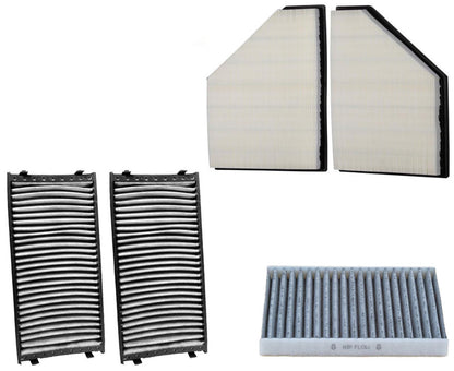 Air Filter Primary & Recirculation Cabin Filters For BMW X5 4.8L 2007 2009 2010