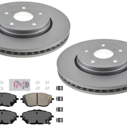 Front Brake Rotors & Ceramic Pads Fits Toyota C-HR 2018-2021 US BUILT