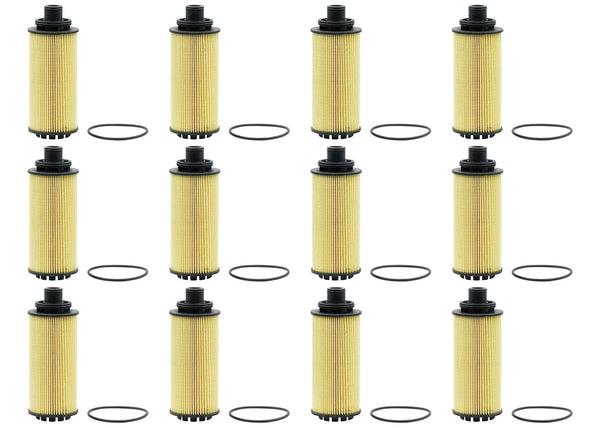 Engine Oil Filter 12 Pack for Chevrolet Colorado 2016 2017 2018-2022 2.8L Diesel