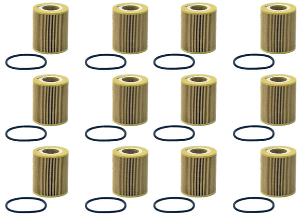 Engine Oil Filter 12 Pack Shop Pack for Ford F150 2018-2021 3.0L Turbo Diesel