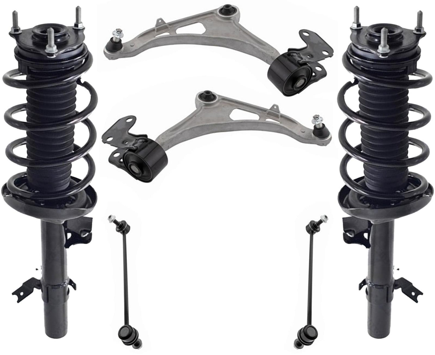 Front Struts Control Arms Tie Rods & Links For Passport 19-23 Front Wheel Drive