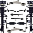 Front Complete Struts Lower Control Arms Tie Rods & Links For Nissan Murano 2014