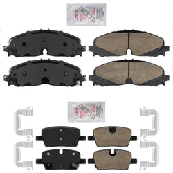 Front Rear Disc Brake Pads for 2021-2023 Cadillac XT5 XT6 345MM No Brem Bo