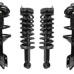 Front & Rear Complete Struts W/ Coil Spring for Subaru Legacy Sedan 2003-2004