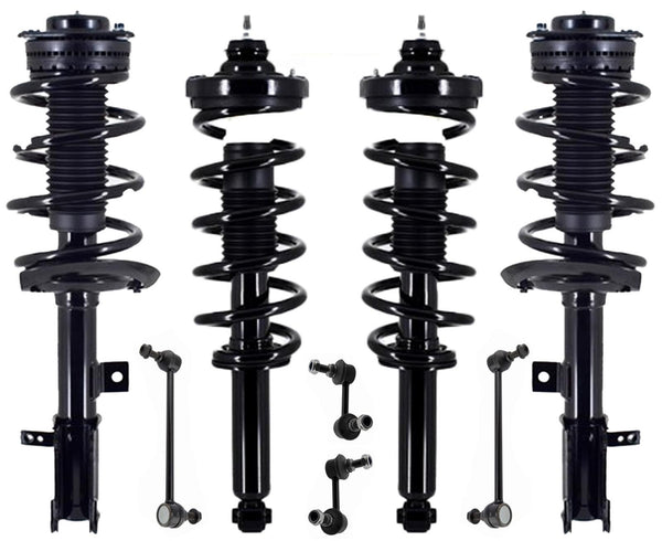 Front & Rear Complete Struts & Links For Journey 2.4L Front Wheel Drive 11-2020