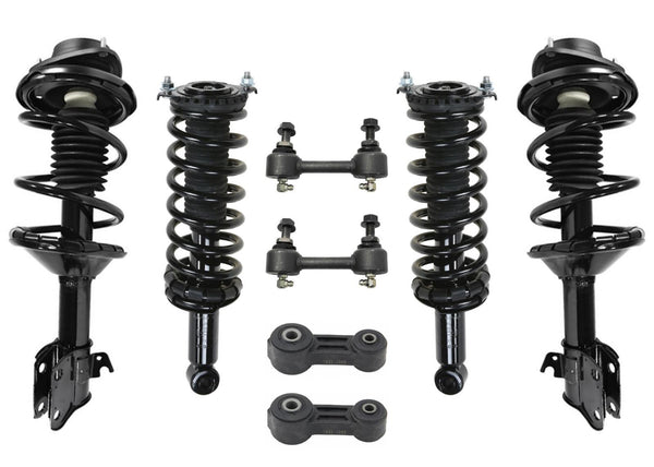 Front & Rear Complete Struts W/ Coil Spring for Subaru Legacy Wagon 2000-2004