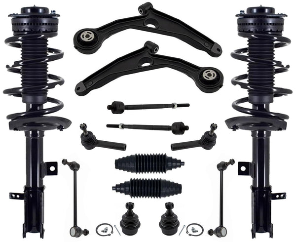 Front Struts Control Arms Ball Joints Tie Rods & Links For Journey V6 2009-2019