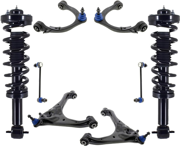 Front Struts Upper Lower Control Arms & Links For F-150 2021-24 Rear Wheel Drive