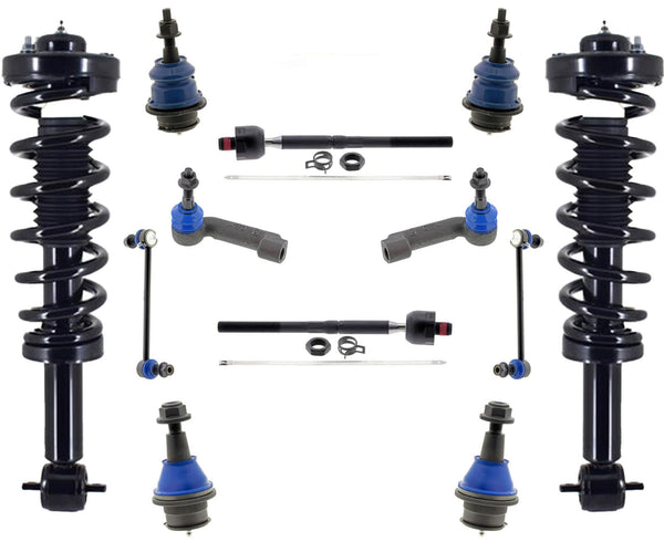 Front Struts Ball Joints Tie Rods & Links For Ford F-150 21-24 Rear Wheel Drive