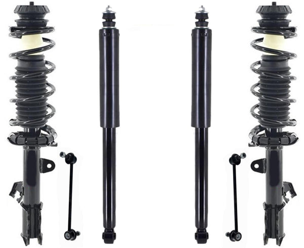 Front Complete Struts Links & Rear Shocks For Nissan Versa 2015 2016 2017 2019