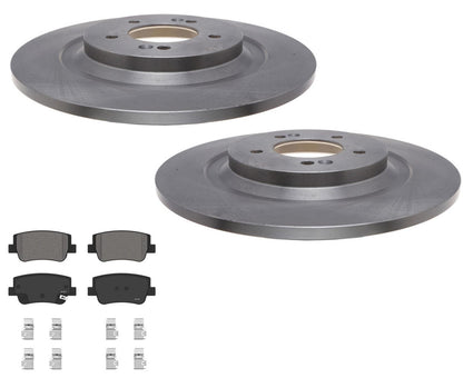 Rear Disc Brake Rotors Brake Pads For 2021 2022 2024 Hyundai Sonata N KIA K5