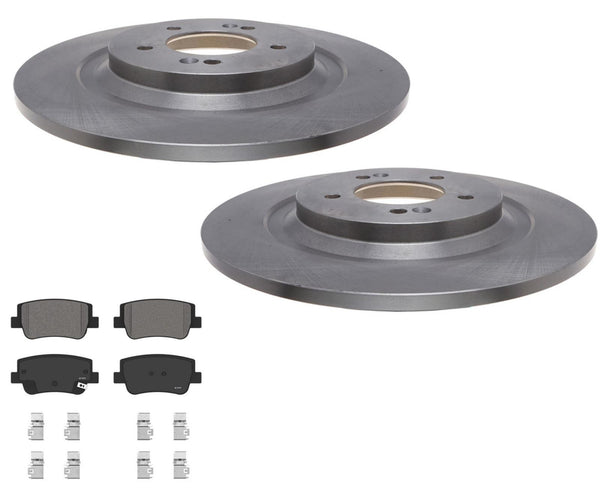 Rear Disc Brake Rotors Brake Pads For 2021 2022 2024 Hyundai Sonata N KIA K5