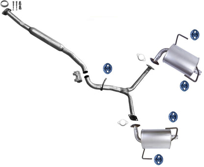 Exhaust System Res Pipe Mufflers For 2009-2011 Subaru Impreza 2.5 Natural 4Door