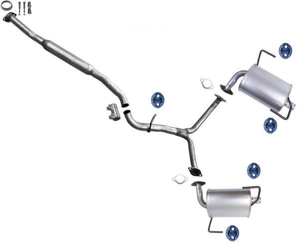 Exhaust System Res Pipe Mufflers For 2009-2011 Subaru Impreza 2.5 Natural 4Door