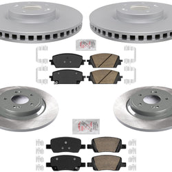 F&R Disc Brake Rotors Ceramic Disc Brake Pads For Hyundai Santa Fe 21-24 2.5L