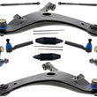 Mevotech Front Lower Control Arms W/ Ball Joint For Subaru Crosstrek 2013-2017