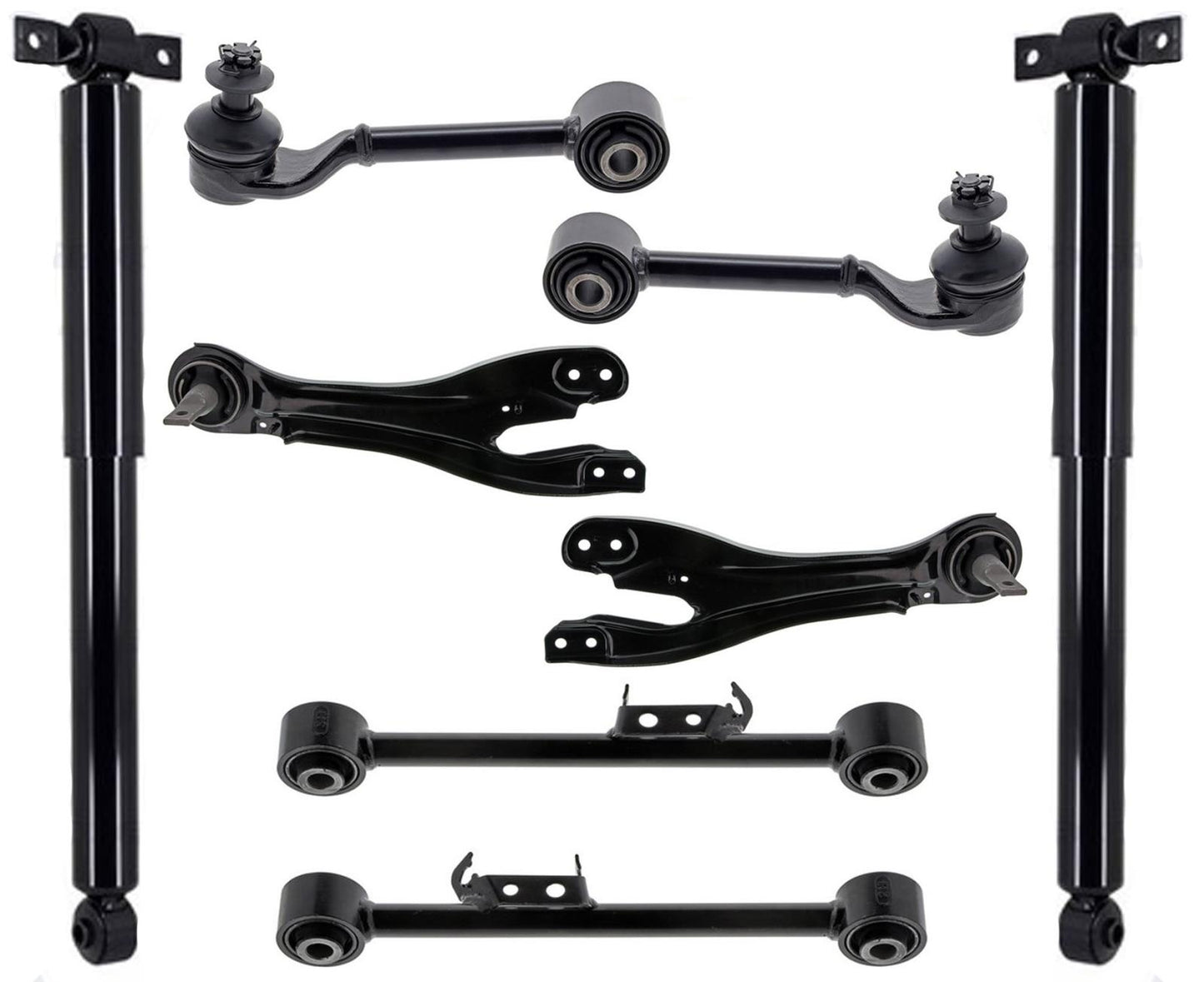 Mevotech Rear Upper Lower & Traling Control Arms & Shocks For Odyssey 2011-2017