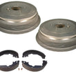 Para Toyota Sienna 1998-2003, tambores de freno trasero izquierdo y derecho y zapatas de freno
