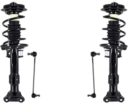Front Struts & Sway Bar Links For Mercedes Benz C250 2012-2014 Rear Wheel Drive