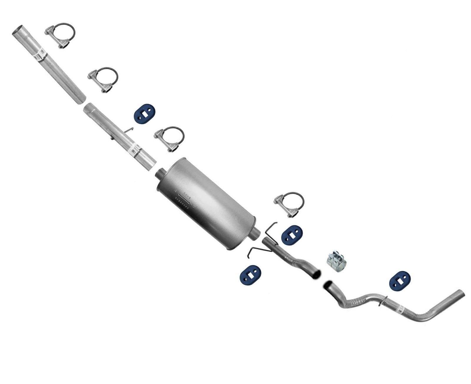 Se adapta al sistema de escape Ford F150 4.6L 2001-2004 con base de rueda de 120 y 139 pulgadas.