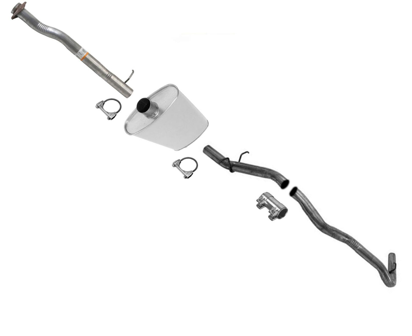 Fits 1992-1993 2 Wheel Drive S10 S15 2.8L Pick Up 117 WB Muffler Exhaust System - Photo 1