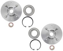 2 Front Wheel Hub and Bearing Kit For 2001 2002 2003 2004 2005 Honda Civic 1.7L