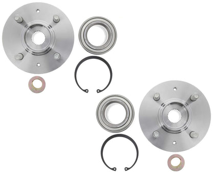 2 Front Wheel Hub and Bearing Kit For 2001 2002 2003 2004 2005 Honda Civic 1.7L