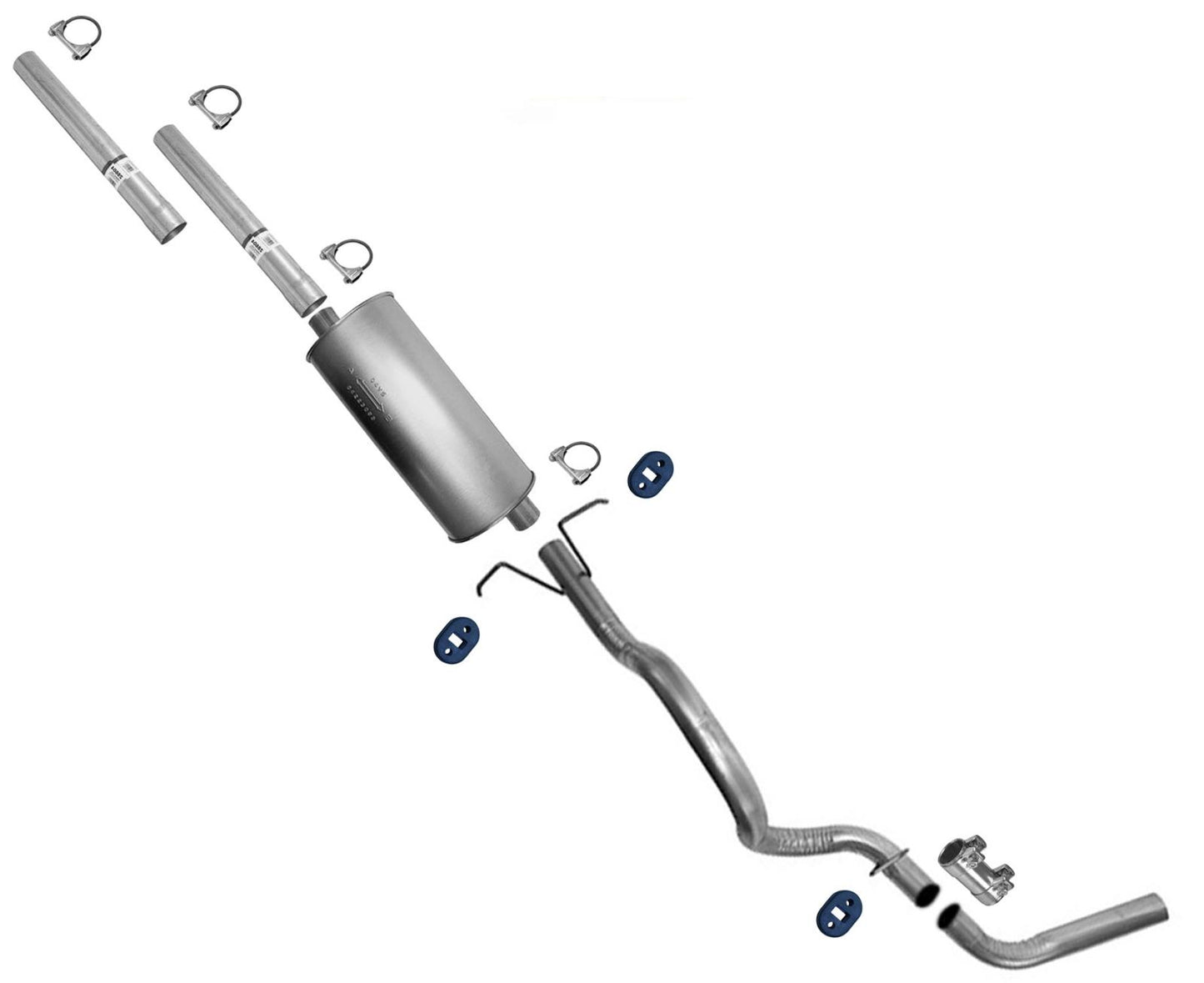 For 98-2001 Ford F150 4.2 4.6 5.4L Muffler Tail Pipe Exhaust System 120 139 WB