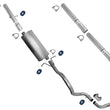 For 1998-2003 Ford F150 4.2 4.6 5.4L Muffler Tail Pipe Exhaust System 157"
