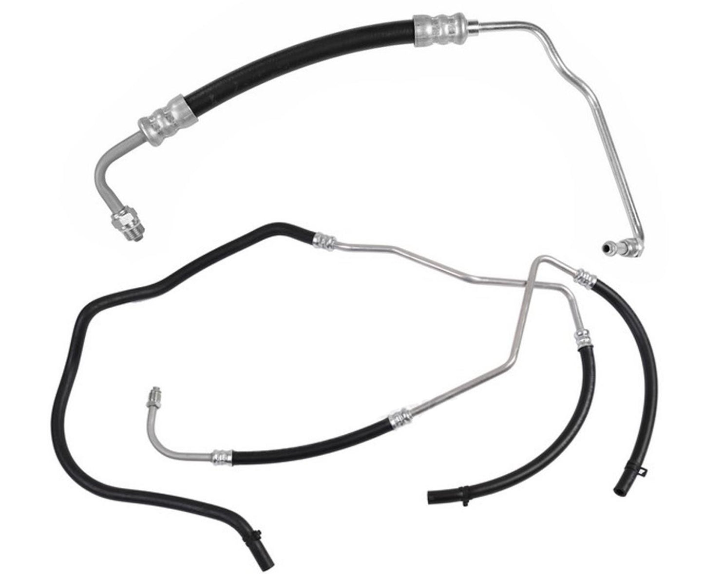 Power Steering Pressure Hose & Return Hose Cooler Tube Set For 99-04 F-250 6.8L
